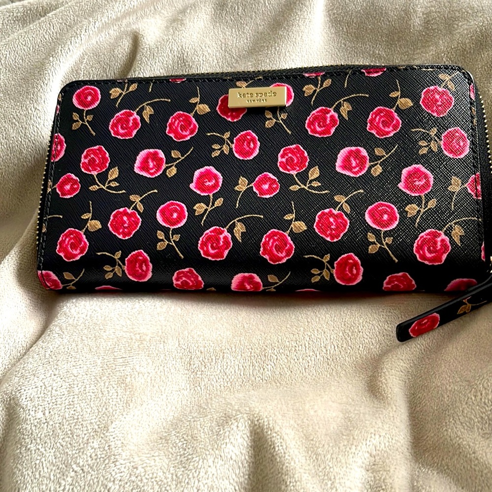 Kate spade rose wallet